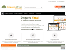 Tablet Screenshot of drogueria-virtual.com